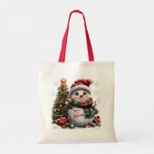 Tote Bag Christmas Snowman (Dos)