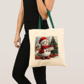 Tote Bag Christmas Snowman (Devant (produit))