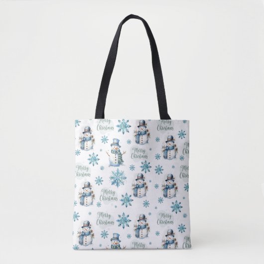 Tote Bag Christmas Snowman (Devant)
