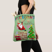 Tote Bag Christmas Spirit Père Noël Carry-all Fourre-tout (De près)