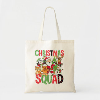 Tote Bag Christmas Squad Santa Family Matching Xmas