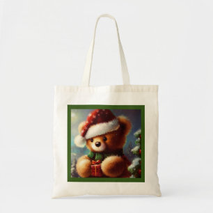 Tote Bag Christmas Teddy Bear 2