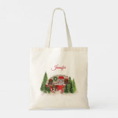 Tote Bag  Christmas Trailer Camper Outdoorsy Theme (Dos)