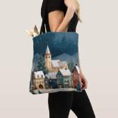 Tote Bag Christmas Village (De près)