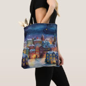 Tote Bag Christmas Village (De près)