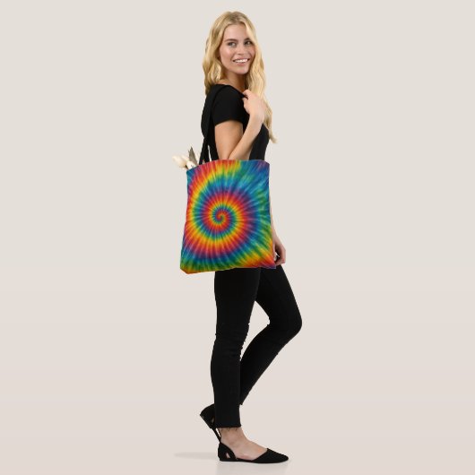Tote Bag Chromatic Vortex (Sur le modèle)
