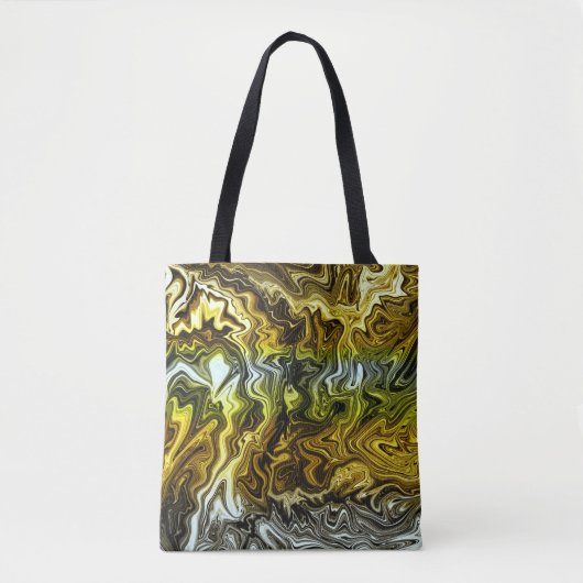 Tote Bag Chrome Liquide Metallic Or Cool argent (Devant)