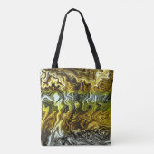 Tote Bag Chrome Liquide Metallic Or Cool argent (Dos)
