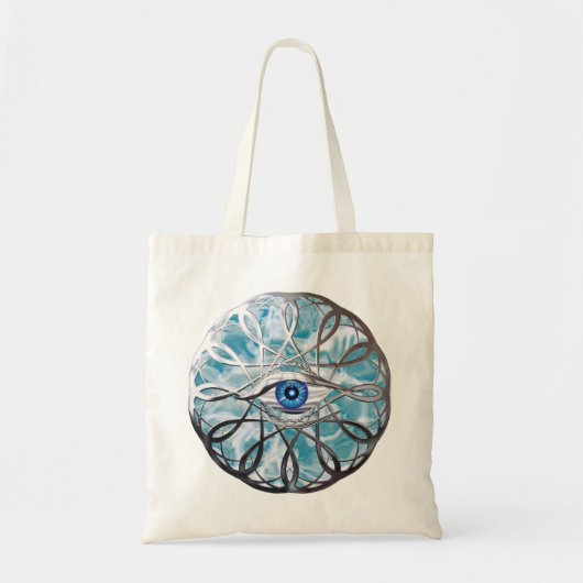 Tote Bag Chrome Mystical Eye Design (Devant)