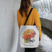 Tote Bag Chrysanthème de la récolte d'or, sur mesure
