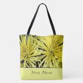 Tote Bag Chrysanthème jaune personnalisable Floral (Dos)