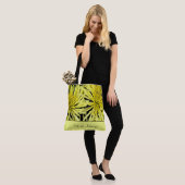 Tote Bag Chrysanthème jaune personnalisable Floral (Sur le modèle)