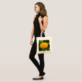 Tote Bag Chrysanthème orange (Devant (modèle))