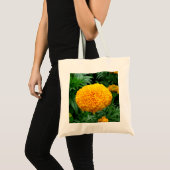 Tote Bag Chrysanthème orange (Devant (produit))