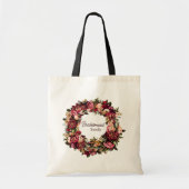 Tote Bag Chrysanthème romantique sur rose arachnéen (Devant)