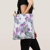Tote Bag Chrysanthèmes Lilac (De près)