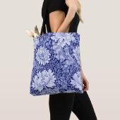 Tote Bag Chrysanthemum Blue, William Morris (De près)