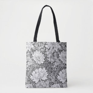 Tote Bag Chrysanthemum Grey, William Morris