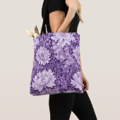 Tote Bag Chrysanthemum Purple, William Morris (De près)