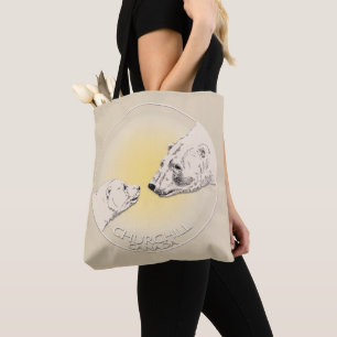 Tote Bag Churchill Souvenirs Ours Polaire Chemises & Cadeau
