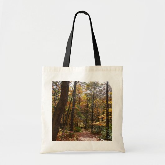 Tote Bag Chute Sunlit dans le parc national de Laurel Hill (Devant)