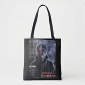 Tote Bag Ciblé - Techno-Brutalist Streetwear Design (Devant)