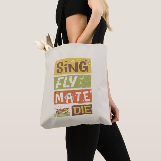 Tote Bag Cicada Sing Fly Mate Die (De près)