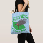 Tote Bag Cicadas 2024 Ils sont ici (De près)