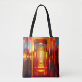 Tote Bag Ciel céleste métallique (Devant)