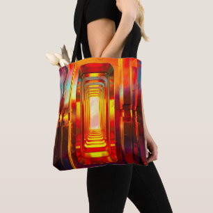 Tote Bag Ciel céleste métallique