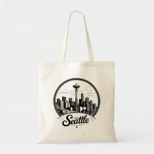 Tote Bag Ciel de Seattle (Devant)