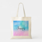 Tote Bag Ciel dégradé rose et bleu pastel (Dos)