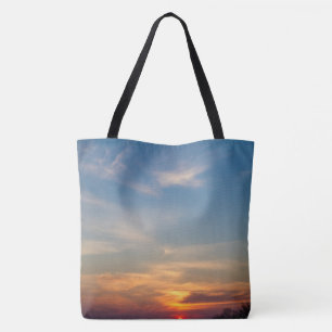 Tote Bag Ciel du soleil d'hiver