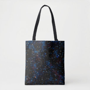 Tote Bag Ciel étoilé avec étoiles et planètes