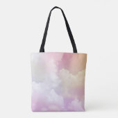 Tote Bag Ciel orange rose doux : Fluffeux (Dos)