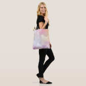 Tote Bag Ciel orange rose doux : Fluffeux (Sur le modèle)