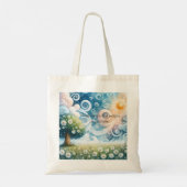 Tote Bag Ciel tourbillonnant / Marguerites & Citation (Dos)