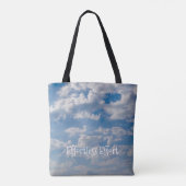 Tote Bag Cieux bleus nuageux (Dos)