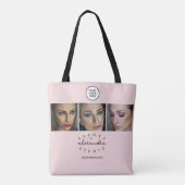 Tote Bag Cils Photo Script BlushPink 3 (Dos)