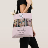 Tote Bag Cils Photo Script BlushPink 3 (De près)