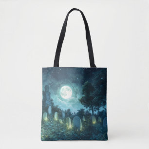Tote Bag Cimetière éffrayant enchanté