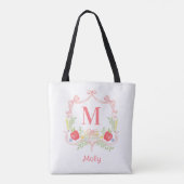 Tote Bag Cimetière scolaire personnalisé | Monogramme (Dos)