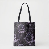 Tote Bag Cimetière violet Rose gothique occulte (Devant)