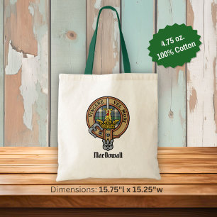Tote Bag Cimier du clan MacDowall sur tartan