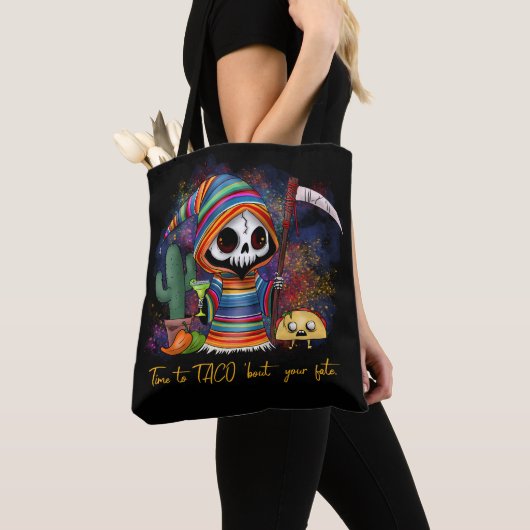 Tote Bag Cinco de Mayo Grim Reaper (De près)