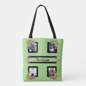 Tote Bag Cinq Fleurs de Frame sur la chaux (Dos)