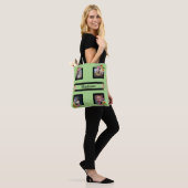 Tote Bag Cinq Fleurs de Frame sur la chaux (Sur le modèle)