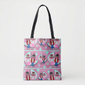 Tote Bag Cinties Sock Monkey Mania (Devant)