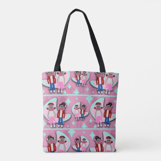 Tote Bag Cinties Sock Monkey Mania (Dos)