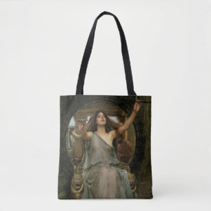Tote Bag Circé offrant la coupe à Ulysse par JW Waterhouse